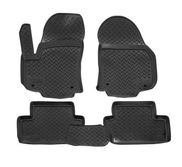 SCOUTT Gumijaste preproge NORM z dvignjenim robom za Opel Zafira B 2005-2011 4ks