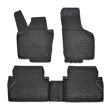 SCOUTT Gumijaste preproge NORM z dvignjenim robom za Volkswagen Sharan II 2010 / Seat Alhambra