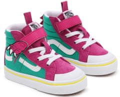 Vans dekliške visoke superge TD Dino SK8-Hi Reissue 138 V dino fuchsia red/pepper green, roza, 21 (VN0A4TZLARL)