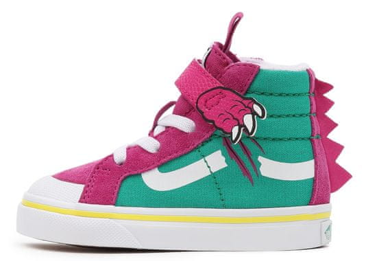 Vans Dekliške visoke superge TD Dino SK8-Hi Reissue 138 V dino fuchsia red/pepper green (VN0A4TZLARL)