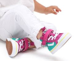 Vans dekliške visoke superge TD Dino SK8-Hi Reissue 138 V dino fuchsia red/pepper green, roza, 21 (VN0A4TZLARL)