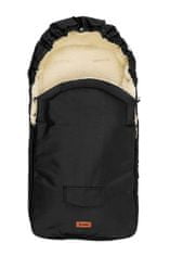 Sensillo Volnena spalna vreča - Črna za otroški voziček (95x40)