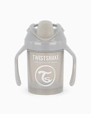 Twistshake TWISTSHAKE Učna skodelica 230 ml 4 plus m, pastelno siva