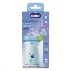 Chicco CHICCO Natural Feeling otroška steklenička modra 330 ml