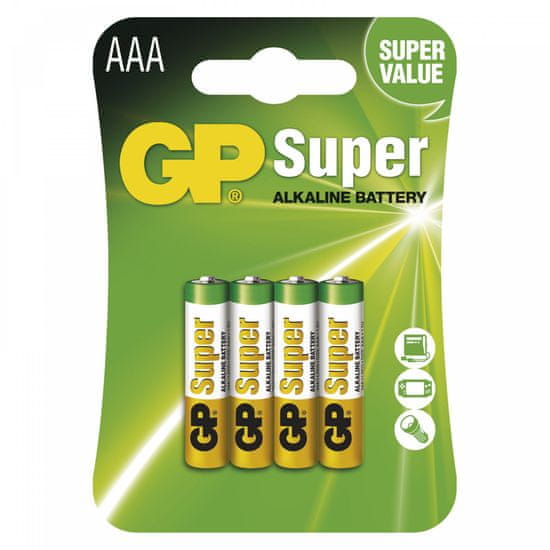 GP SUPER L303 AAA baterija, 4 kosi, blister