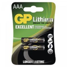 GP litijska baterija, AAA, FR03, 2 kosa