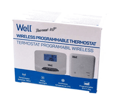Well Termostat sobni digitalni, LCD, brezžični, programljiv, Thermal-WP