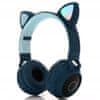 Gjby brezžične otroške naglavne slušalke CATEAR CA-028, temno modre