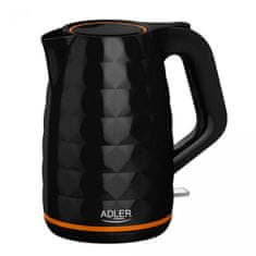 Adler grelnik vode, 1,7 l, 2200 W, črn