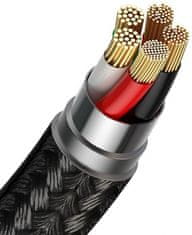 BASEUS CALXC-KG2 podatkovni kabel, 2,4 A, hitro polnjenje, 1 m, Lightning, črn