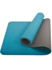 Schildkröt Fitness dvobarvna blazina za jogo, 183 x 61 x 0,4 cm, modra