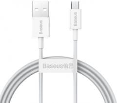 BASEUS CAMYS-02 podatkovni kabel, MicroUSB, 1 m, 2 A, hitro polnjenje, bel