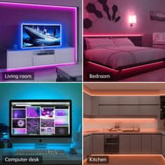 Lepro WIFI 5m Set LED trak RGB IP20 – glasbeni