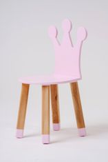 Otroški stol KRONA - ROZA