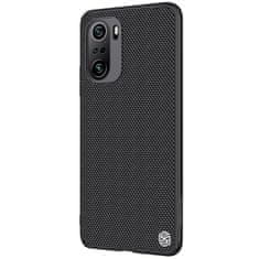 Nillkin textured case trpežen ojačan ovitek z gel okvirjem in najlonom na zadnji strani xiaomi redmi k40 pro + / k40 pro / k40 / poco f3 / mi 11i črn