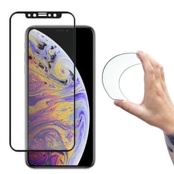 WOZINSKY Steklena folija iz kaljenega stekla za iPhone 13 mini z okvirjem Full Cover Flexi Nano – prosojna