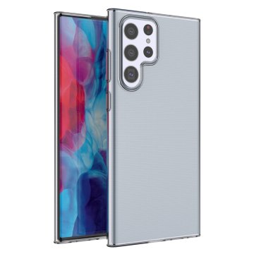 HURTEL Ultra Clear gel ovitek za Samsung Galaxy S22 Ultra, prozoren