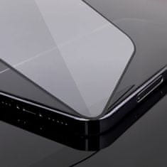 WOZINSKY Celozaslonsko kaljeno steklo z robom za iPhone 15 Pro Max črno