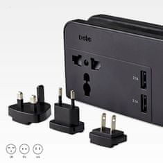 SBS adapter, mednarodni, 2x USB, EU/US/UK