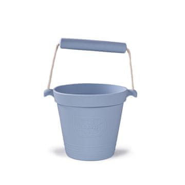 Bigjigs Toys Vedro za plažo svetlo sive barve