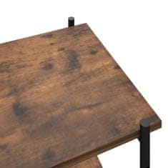 Vidaxl 5-nadstropni regal s policami črn in naraven 80x40x163 cm