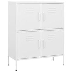 Vidaxl Omara za shranjevanje bela 80x35x101,5 cm jeklo