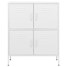 Vidaxl Omara za shranjevanje bela 80x35x101,5 cm jeklo