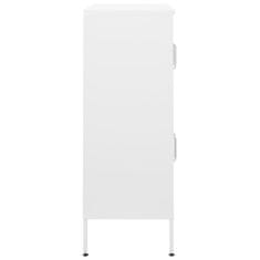 Vidaxl Omara za shranjevanje bela 80x35x101,5 cm jeklo