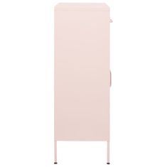 Vidaxl Omara za shranjevanje roza 80x35x101,5 cm jeklo