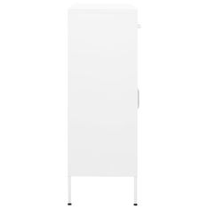 Vidaxl Omara za shranjevanje bela 80x35x101,5 cm jeklo