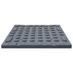 Vidaxl Zaščitne plošče 6 kosov guma 50x50x3 cm sive