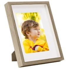 Vidaxl 3D foto okvirji 5 kosov naravni 21x29,7 cm za 15x20 cm slike