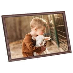Vidaxl Foto okvirji 5 kosov namizni rjavi 13x18 cm MDF