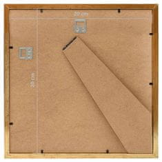 Vidaxl Foto okvirji 3 kosi namiznii zlati 20x20 cm MDF