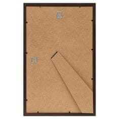 Vidaxl Foto okvirji 3 kosi stenski/namizni črni 10x15 cm MDF