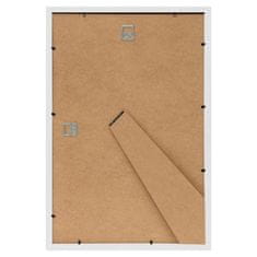 Vidaxl Foto okvirji 3 kosi stenski/namizni beli 13x18 cm MDF