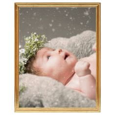 Vidaxl Foto okvirji 3 kosi namizni zlati 10x15 cm MDF