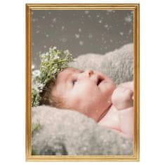 Vidaxl Foto okvirji 3 kosi namiznii zlati 18x24 cm MDF