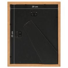 Vidaxl 3D foto okvirji 3 kosi hrast 20x25 cm za 13x18 cm slike