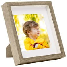 Vidaxl 3D foto okvirji 5 kosov naravni 28x28 cm za 20x20 cm slike