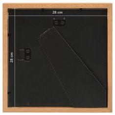 Vidaxl 3D foto okvirji 5 kosov hrast 28x28 cm za 20x20 cm slike