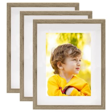 Vidaxl 3D foto okvirji 3 kosi naravni 21x29,7 cm za 15x20 cm slike