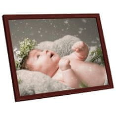 Vidaxl Foto okvirji 3 kosi stenski/namizni temno rdeči 15x21 cm