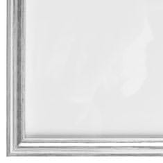 Vidaxl Foto okvirji 3 kosi stenski/namizni srebrni 10x15 cm MDF