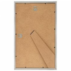 Vidaxl Foto okvirji 3 kosi stenski/namizni srebrni 10x15 cm MDF