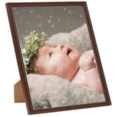 Vidaxl Foto okvirji 5 kosov namizni temno rdeči 20x25 cm