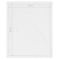 Vidaxl 3D foto okvirji 3 kosi beli 20x25 cm za 13x18 cm slike
