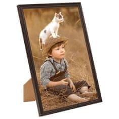 Vidaxl Foto okvirji 5 kosov stenski črni 50x70 cm MDF