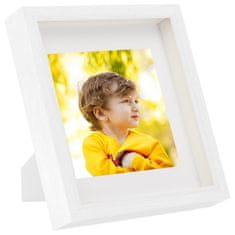 Vidaxl 3D foto okvirji 5 kosov beli 28x28 cm za 20x20 cm slike