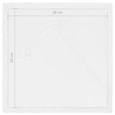 Vidaxl 3D foto okvirji 3 kosi beli 28x28 cm za 20x20 cm slike